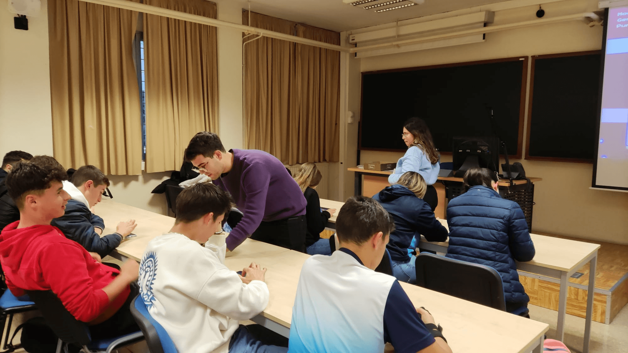 Vista de una actividad de NeoDogma en formato quiz.